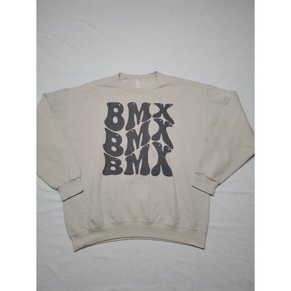 BMX Sweatshirt Men's Size XL Faded Vintage 90's Grunge Skater Graphics Print - Picture 1 of 12